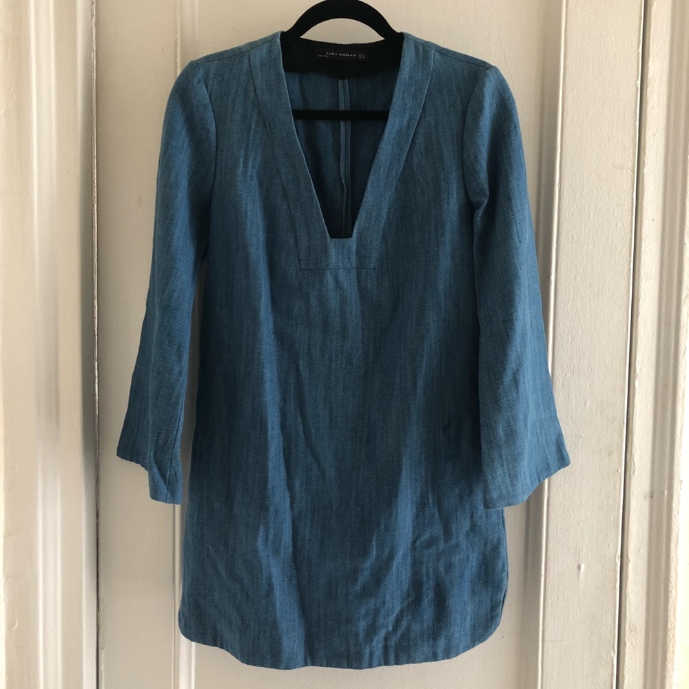 Zara denim tunic dress or top